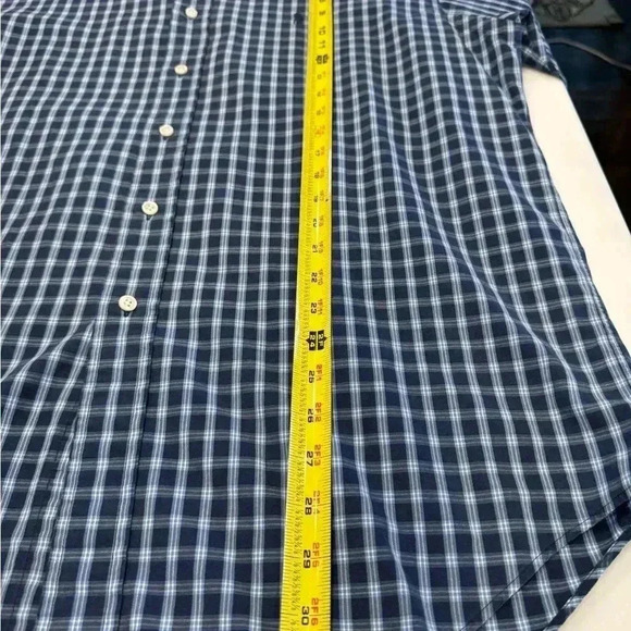 Ralph Lauren “Blake” men’s button down blue plaid shirt size medium - Picture 7 of 7